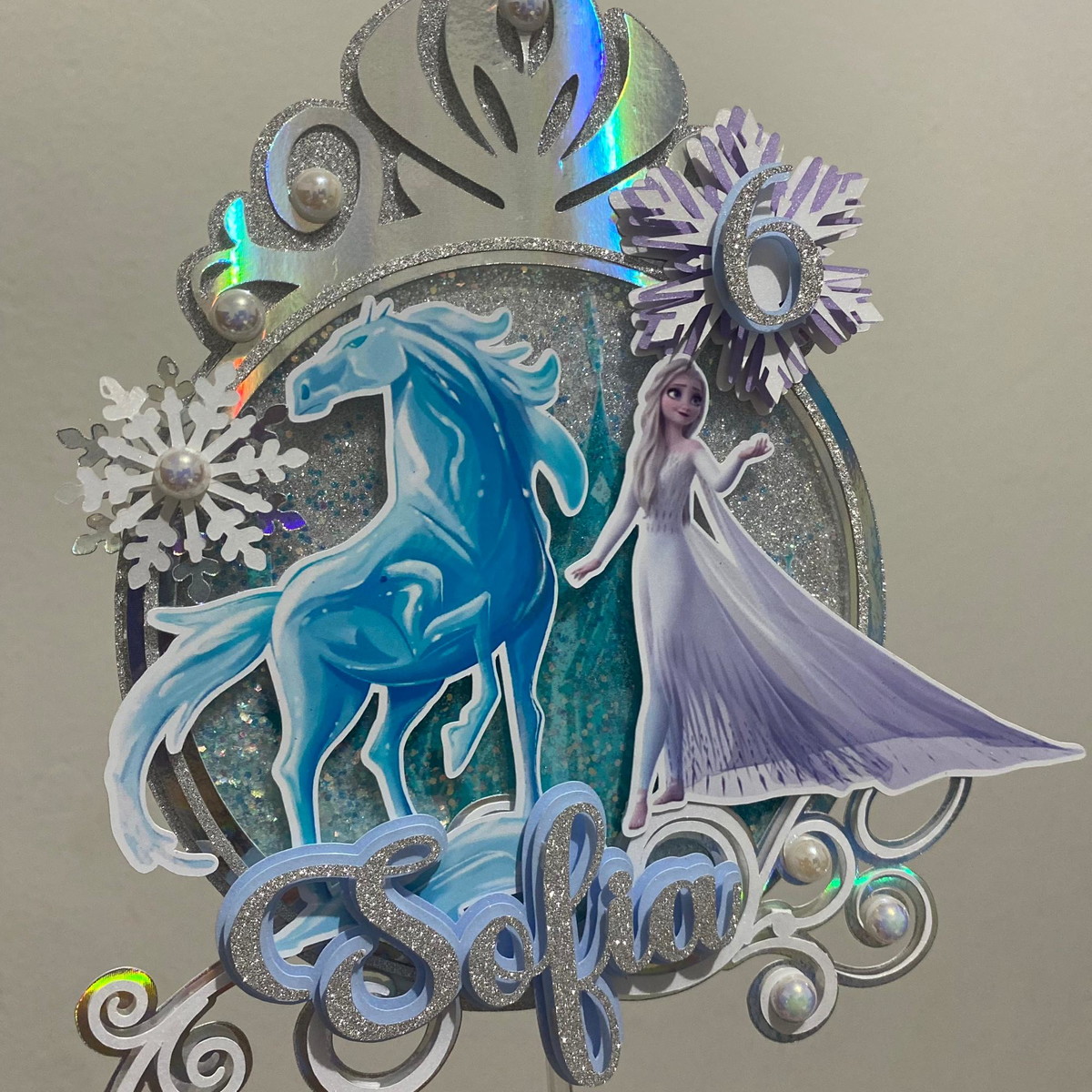 Arquivo de Corte Topo de Bolo Shaker Frozen - Imagem 5