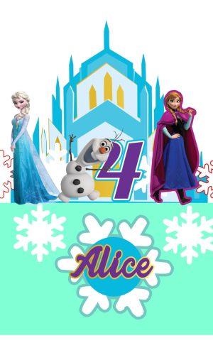 Arquivo de Corte Topo de Bolo Frozen Studio 001