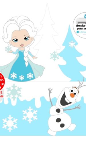 Arquivo De Corte Topo De Bolo Frozen -