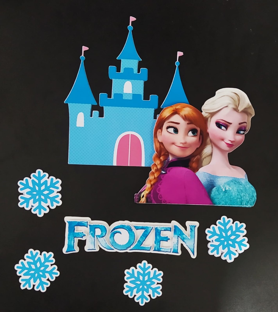 Arquivo de Corte Topo de Bolo Frozen - Imagem 2