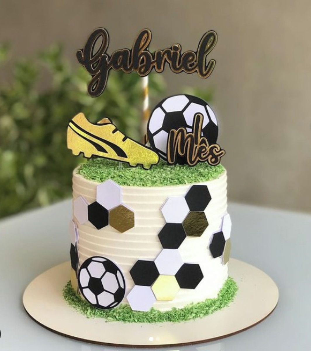 234 - Arquivo de Corte Topo de Bolo Futebol