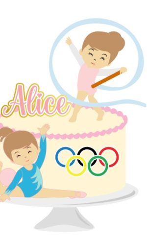 Arquivo de Corte Topo de Bolo Ginastica Olimpica