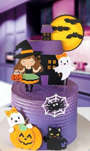 Arquivo de Corte Topo de Bolo Halloween Fantasminha