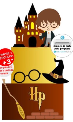 Arquivo de Corte topo de bolo Harry Potter