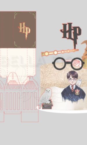 Arquivo de Corte Topo de Bolo Harry Potter - Bf