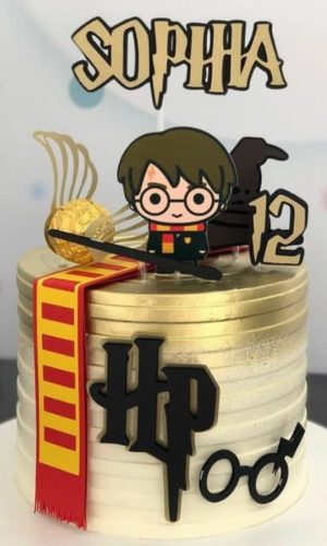 Arquivo de corte topo de bolo Harry Potter