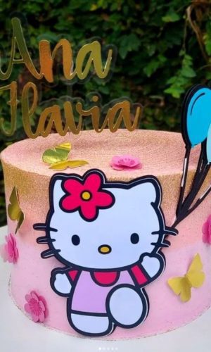 Arquivo de corte topo de bolo Hello Kitty