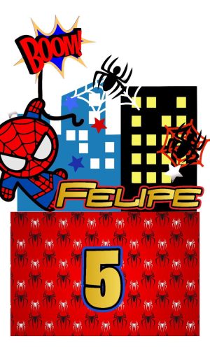 Arquivo de corte Topo de Bolo Homem Aranha 03