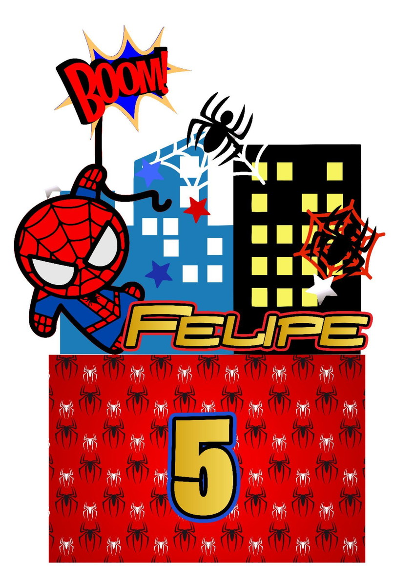 Arquivo de corte Topo de Bolo Homem Aranha 03
