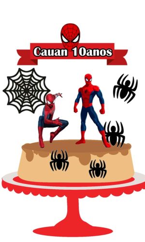 Arquivo de corte Topo de Bolo Homem Aranha 05