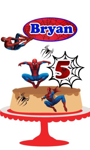 Arquivo de corte Topo de Bolo Homem Aranha 06