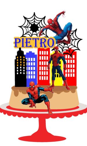 Arquivo de corte Topo de Bolo Homem Aranha 07