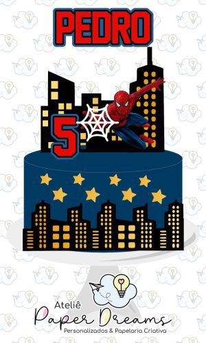 Arquivo de corte topo de bolo - Homem Aranha 1