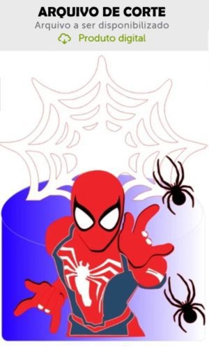 Arquivo de Corte Topo de Bolo Homem Aranha