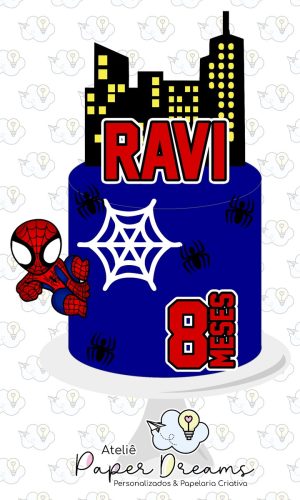 Arquivo De Corte Topo De Bolo - Homem Aranha 2