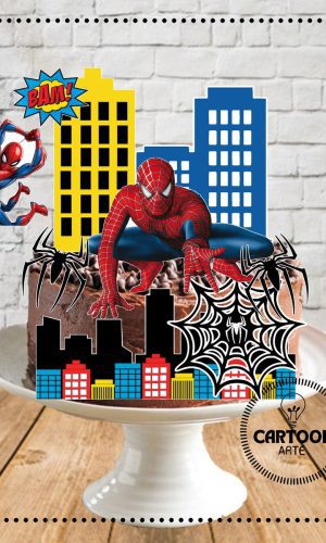 Arquivo de Corte Topo de Bolo Homem Aranha 2