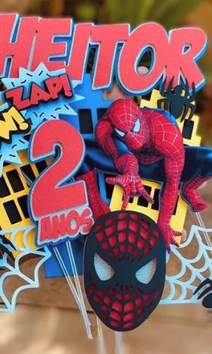 Arquivo de Corte - Topo de Bolo (homem Aranha) 2