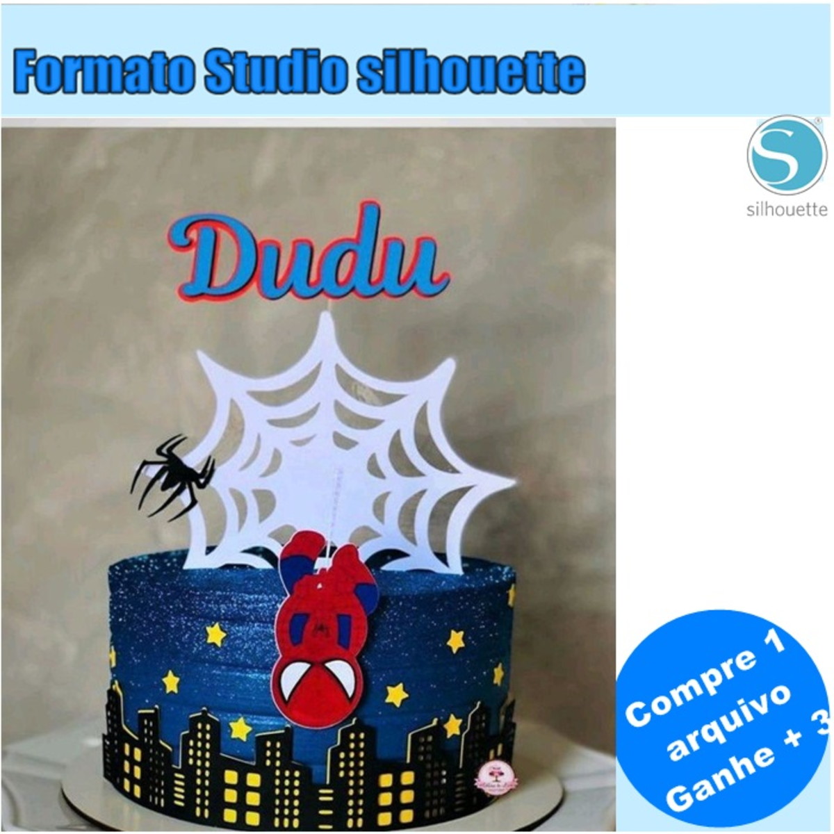 Arquivo De Corte Topo De Bolo Homem Aranha - 439