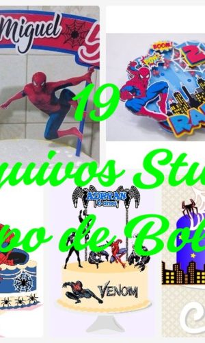 Arquivo de Corte Topo de Bolo - Homem Aranha