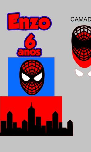 Arquivo de Corte Topo de Bolo Homem Aranha 5