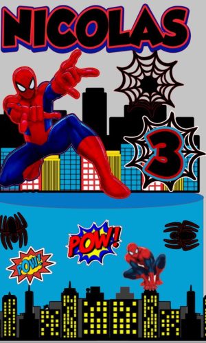 Arquivo de Corte Topo de Bolo Homem Aranha