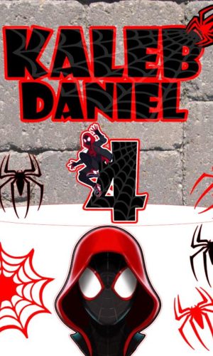 Arquivo de Corte Topo de Bolo Homem Aranha Aranha Verso Mile