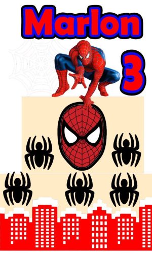 ARQUIVO DE CORTE TOPO DE BOLO HOMEM ARANHA