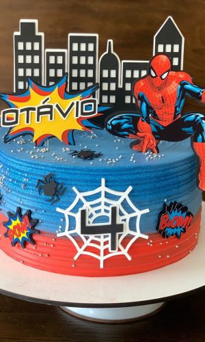 Arquivo de Corte - Topo de Bolo Homem Aranha