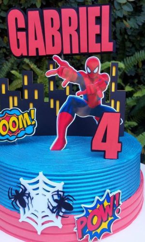 Arquivo de corte topo de bolo HOMEM ARANHA