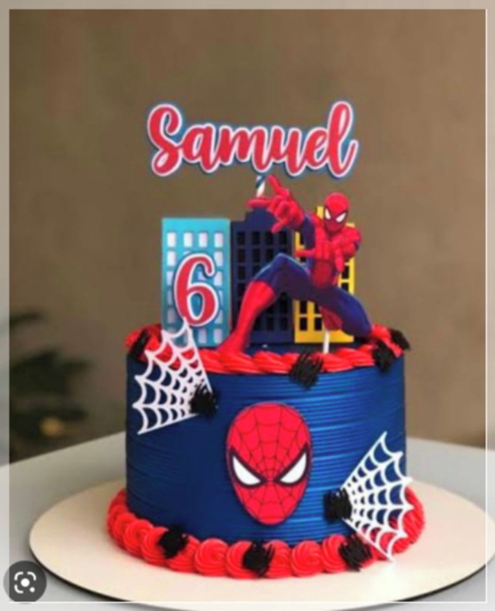Arquivo de Corte Topo de Bolo Homem Aranha