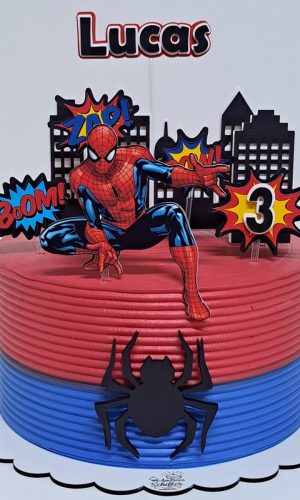 Arquivo de Corte - Topo de Bolo Homem Aranha