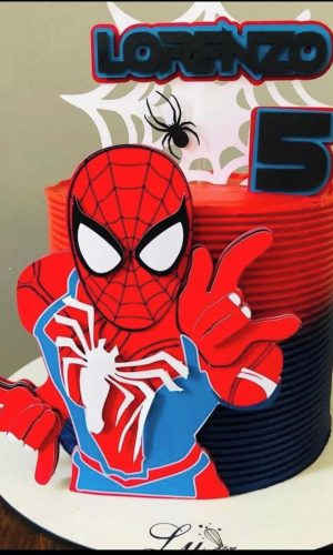 Arquivo de Corte Topo de Bolo Homem Aranha