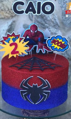 Arquivo de corte topo de bolo homem aranha