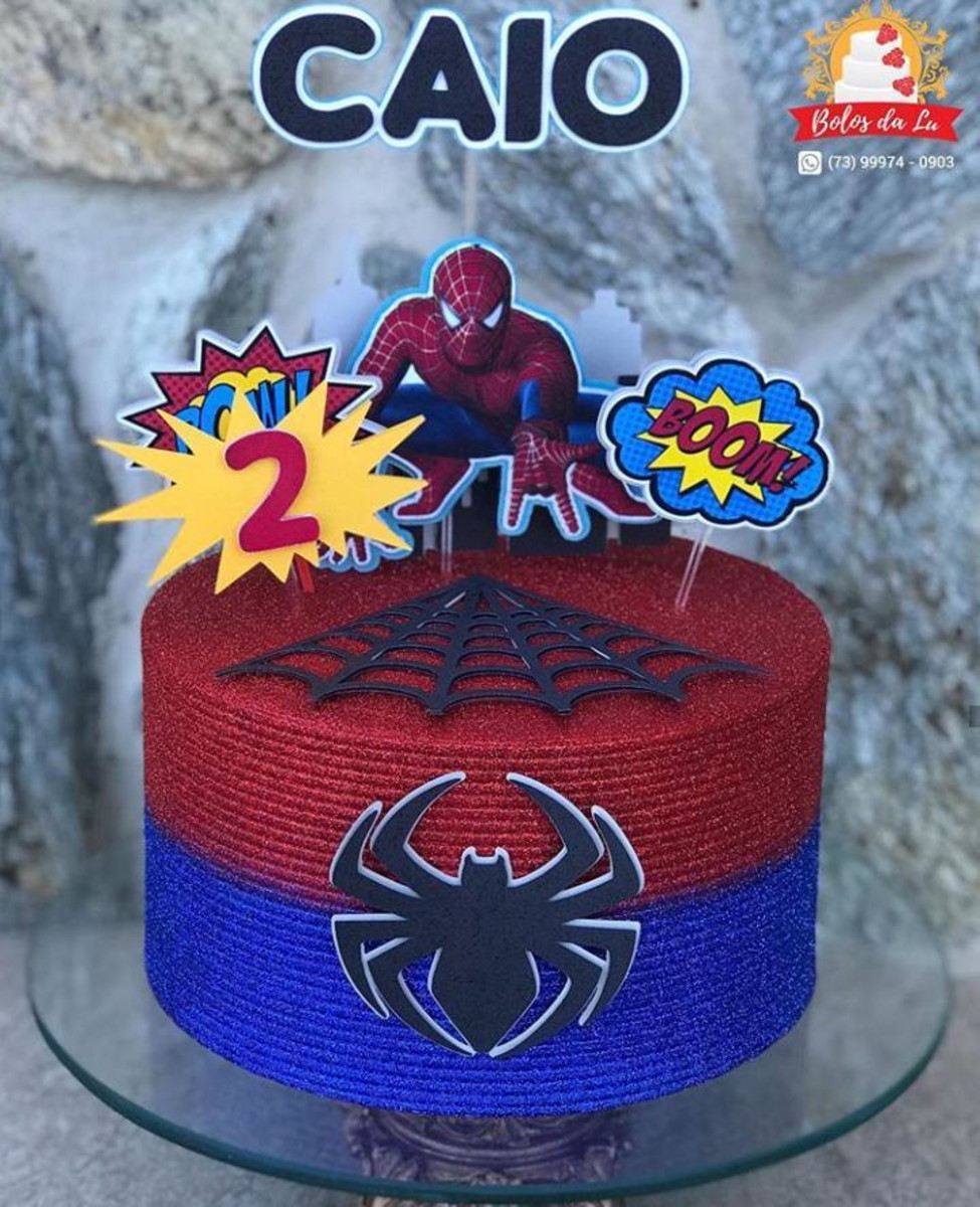 Arquivo de corte topo de bolo homem aranha