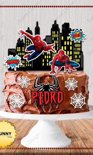 Arquivo de corte topo de bolo homem aranha