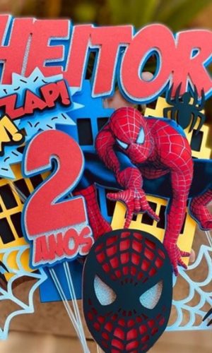 Arquivo de Corte Topo de Bolo Homem Aranha
