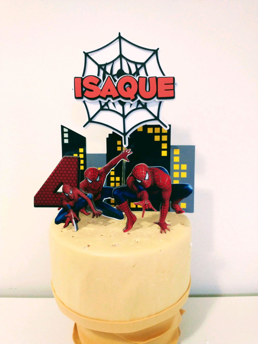 Arquivo de corte topo de bolo homem aranha