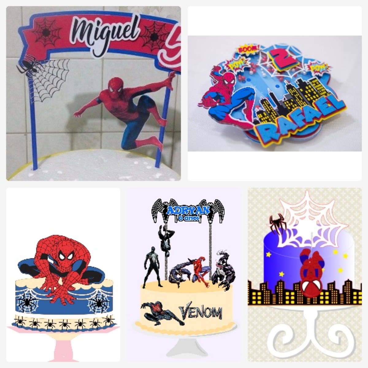 Arquivo de Corte Topo de Bolo Homem Aranha + Brinde