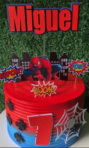 Arquivo de corte topo de bolo HOMEM ARANHA
