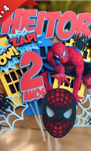 Arquivo de Corte Topo de Bolo Homem Aranha