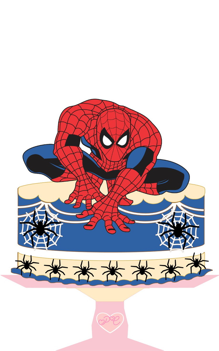 Arquivo de Corte Topo de Bolo Homem Aranha