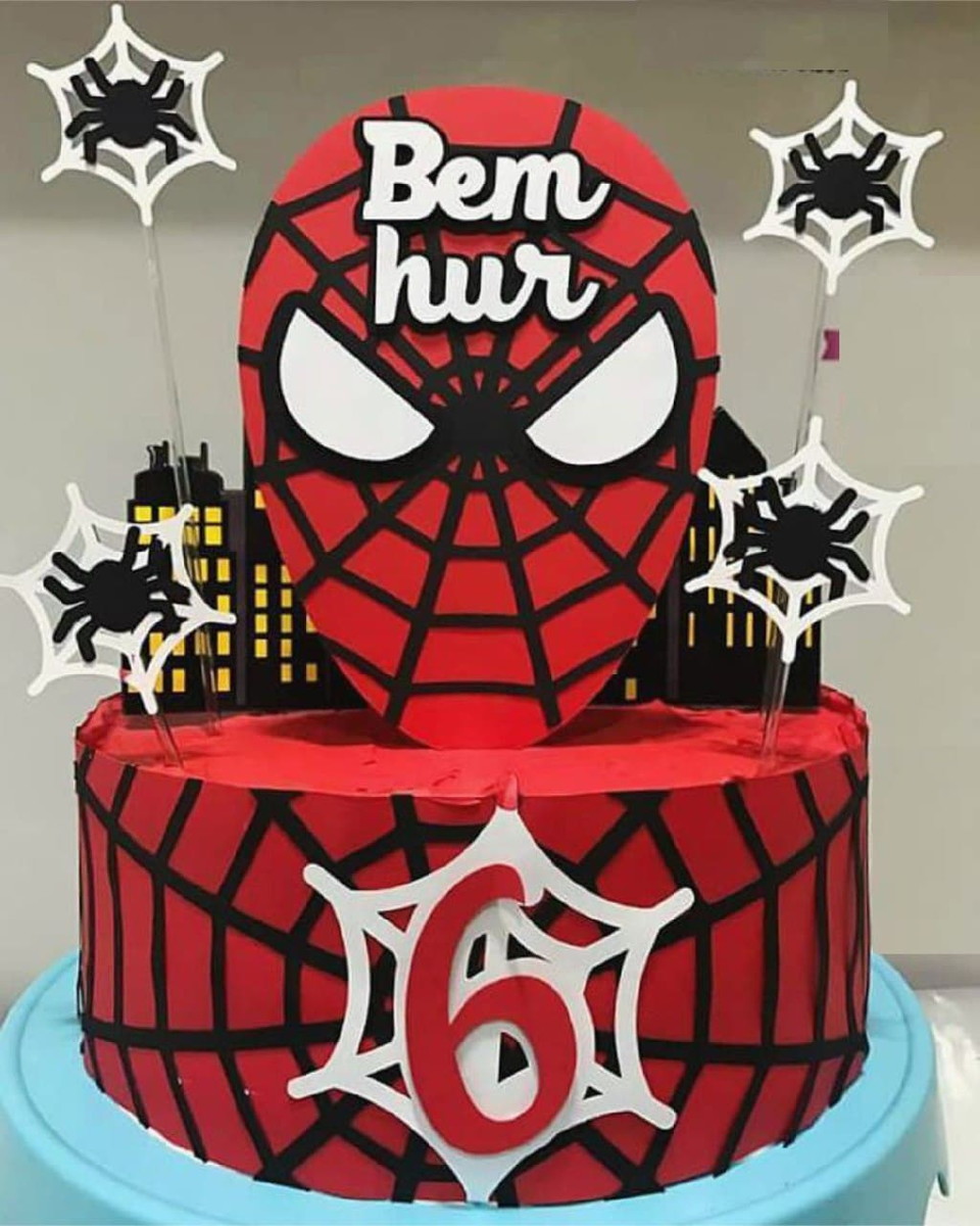 Arquivo de Corte Topo de Bolo Homem Aranha