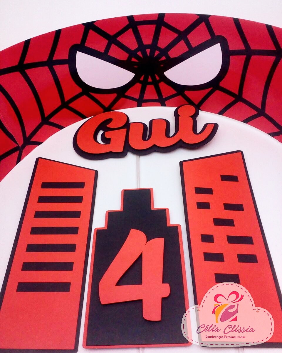 Arquivo de Corte Topo de Bolo Homem Aranha