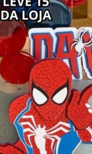 Arquivo de Corte - Topo de Bolo Homem Aranha