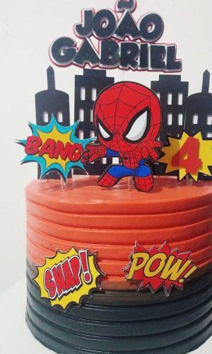 Arquivo de Corte Topo de Bolo Homem Aranha Cut