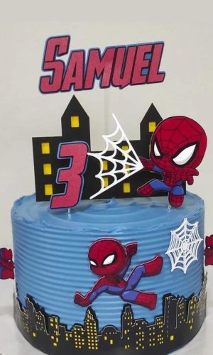 Arquivo de Corte Topo de Bolo Homem Aranha Cute