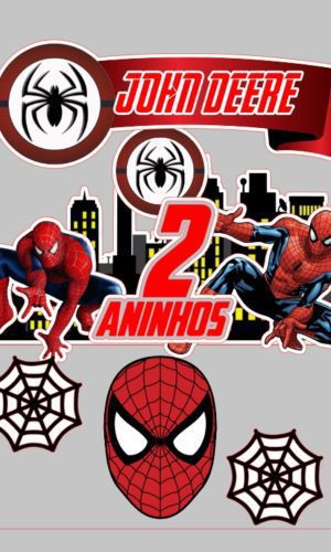 Arquivo De Corte Topo De Bolo Homem Aranha