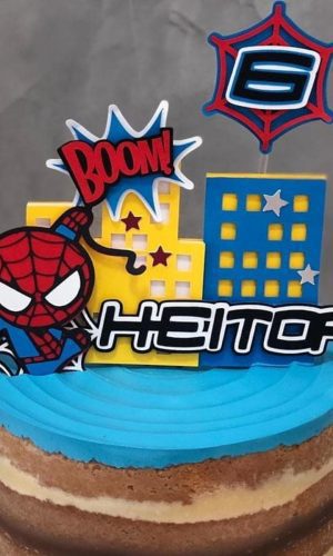 Arquivo de Corte Topo de Bolo Homem Aranha em Camadas 234