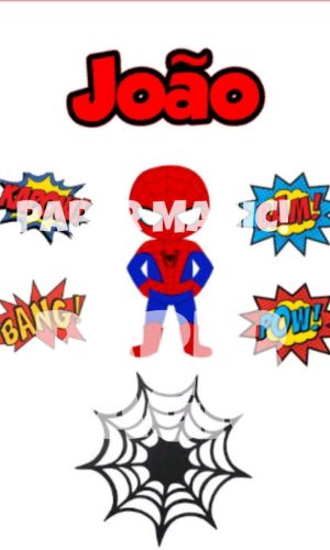 Arquivo de corte topo de bolo homem aranha