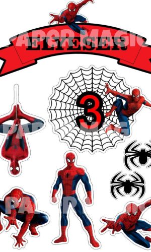 Arquivo de corte topo de bolo homem aranha
